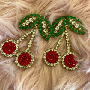 Cherry Red earrings